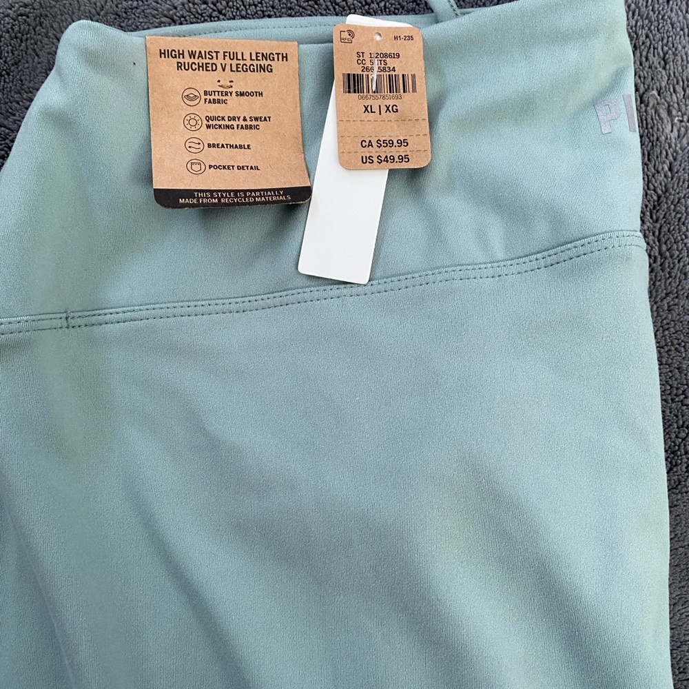 Brand new legging . Size is xl and light green color .PINK by Victoria’s Secret